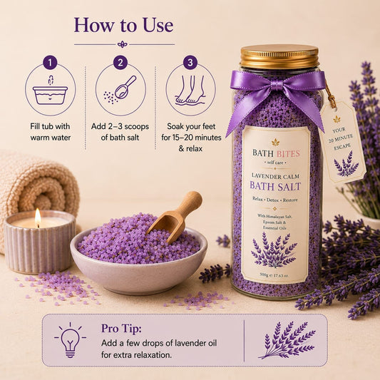 LAVENDER CALM RELAXATION BATH SALT