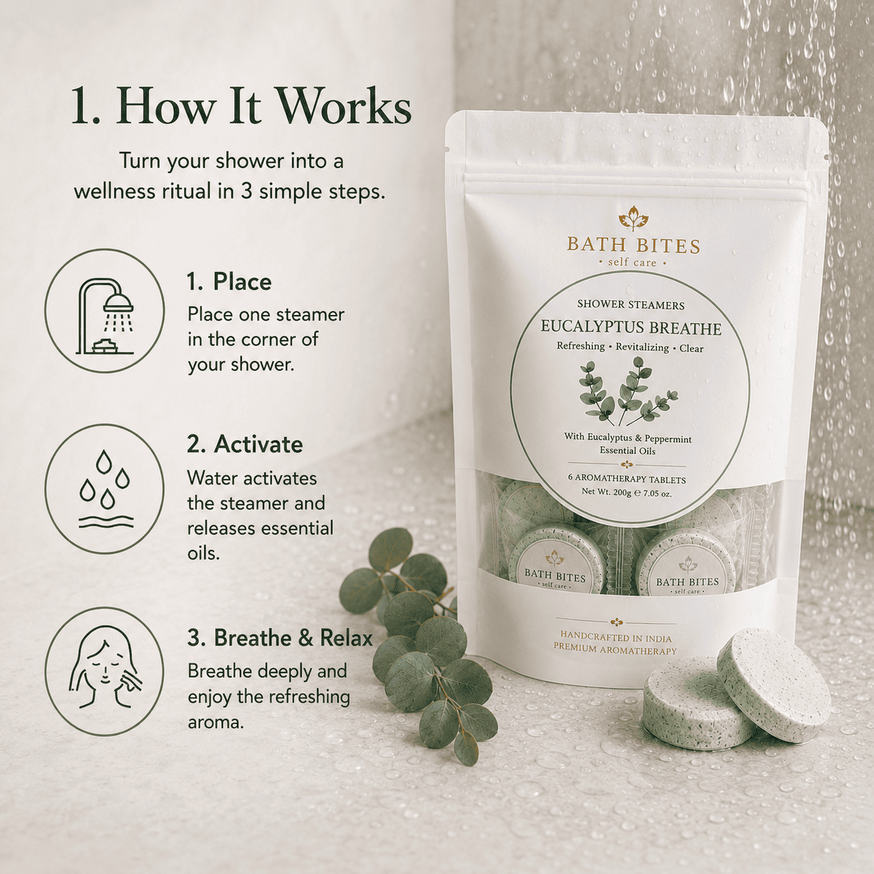 EUCALYPTUS BREATHE SHOWER STEAMER