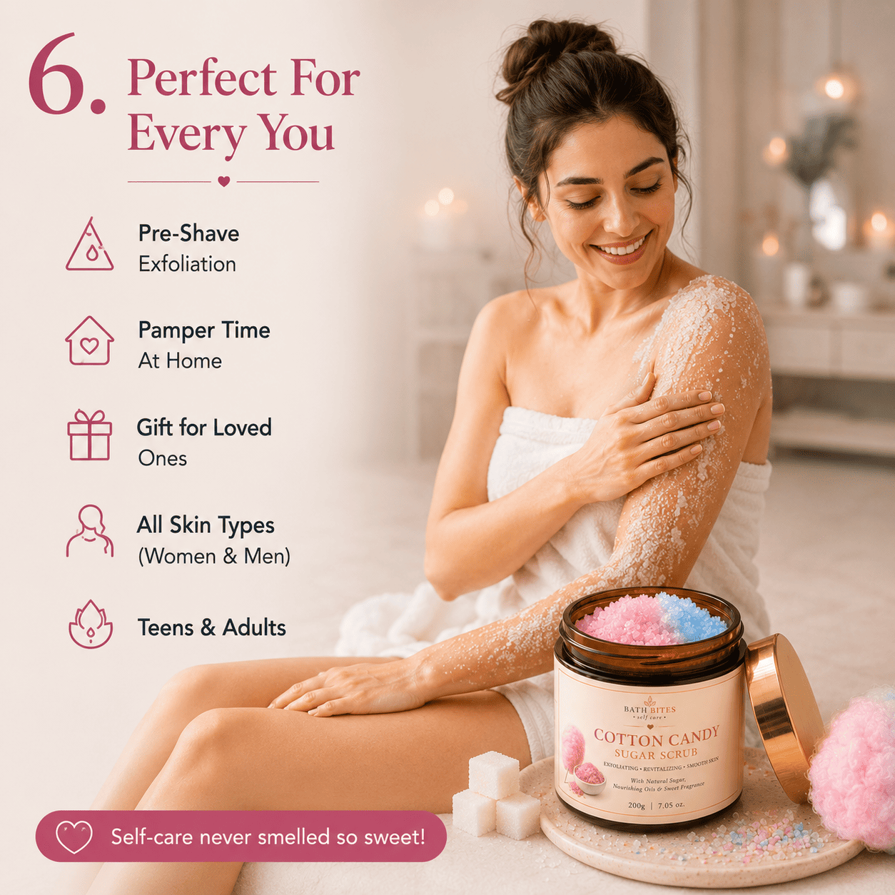 Cotton Candy Sugar Scrub