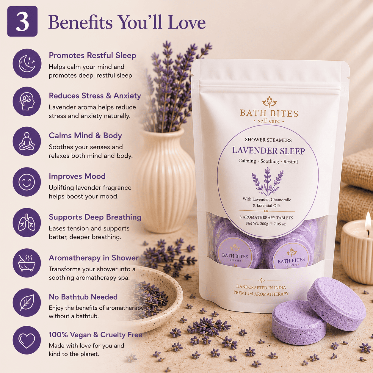 LAVENDER RELAX SHOWER STEAMER