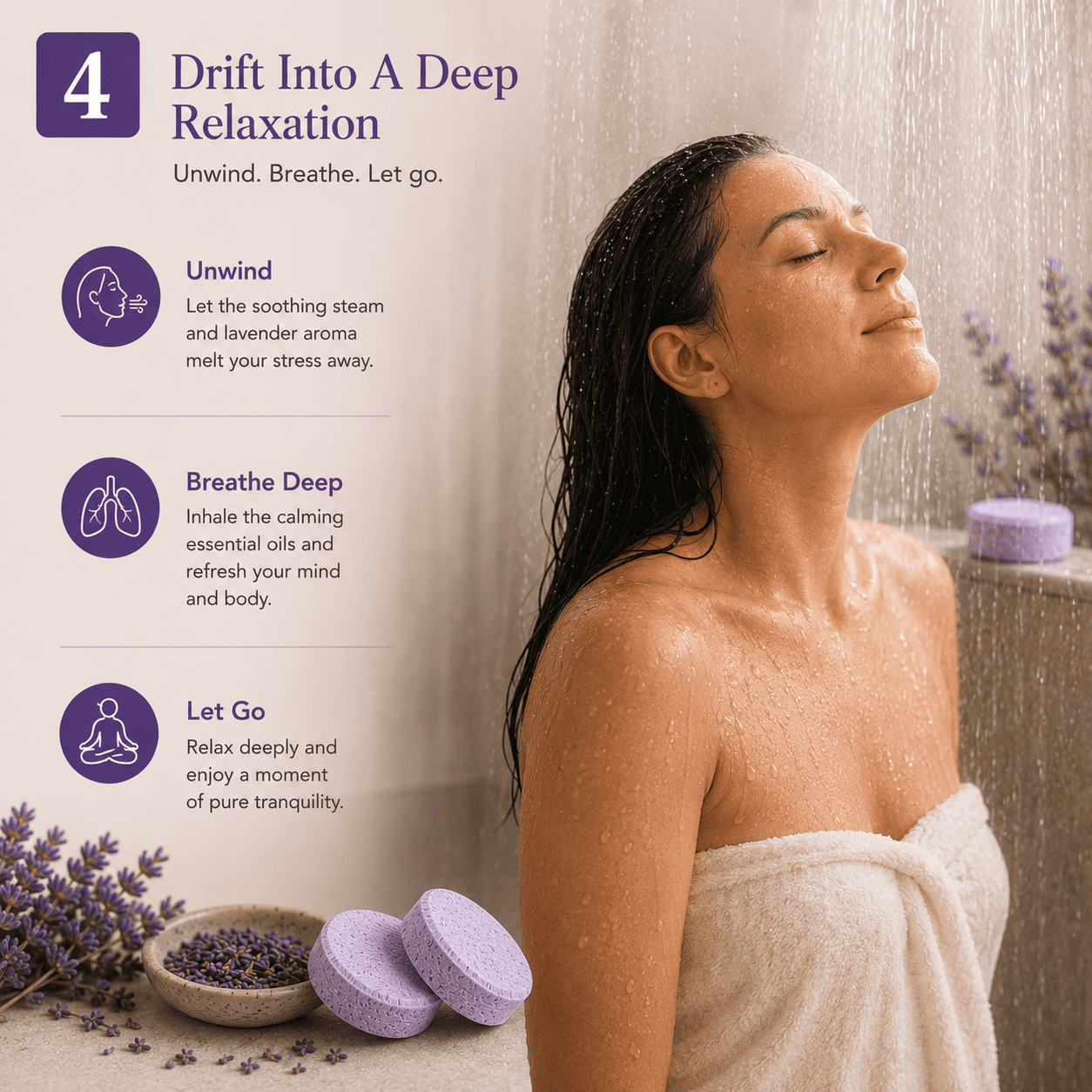 LAVENDER RELAX SHOWER STEAMER