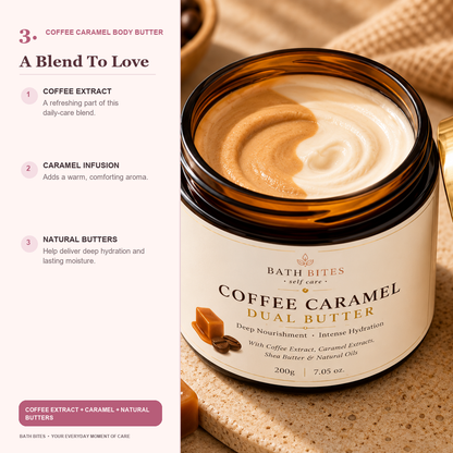 Coffee Caramel Body Butter — ingredients, in Cotton Candy gallery style